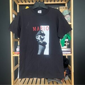 Vintage Nintendo Mario Scarface Style Y2K Graphic T Shirt